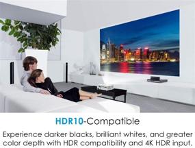 img 1 attached to 📽️ Optoma GT1090HDR: Lamp-Free 4K HDR Short Throw Laser Projector, 30,000 Hours Operation, 4,200 Lumens for Day and Night Viewing