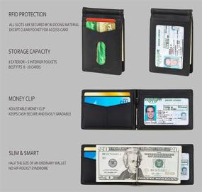 img 3 attached to ID Window Slim Bifold Wallet: The Ultimate Men's Accessory for Wallets, Card Cases & Money Organizers