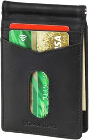 img 4 attached to ID Window Slim Bifold Wallet: The Ultimate Men's Accessory for Wallets, Card Cases & Money Organizers