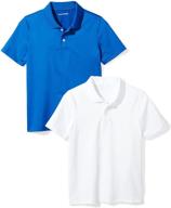 👕 enhanced performance polo shirts for boys by amazon essentials logo