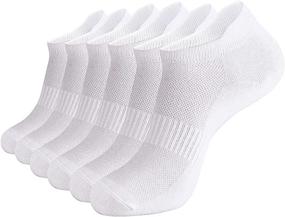 img 4 attached to 🧦 Premium Women Ankle Athletic Running Socks: 6 Pairs of Low Cut Sports Tab Socks - Soft, Thin, No Show, US Size 6-10