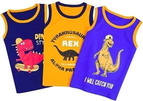 img 2 attached to 👕 ZukoCert 3-Pack Toddler Boys Tank Tops | Youth T-Shirt Cotton Kids Undershirt Combo