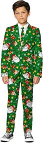 img 2 attached to 🎄 Boys Christmas Suit Outfits: Suit up with Suitmeister for festive flair!