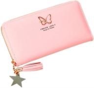 womens large capacity all match butterfly wristlet logo