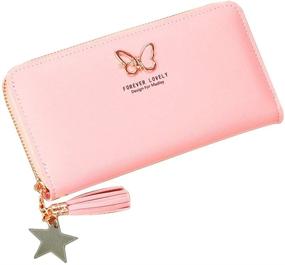 img 1 attached to Womens Large Capacity All Match Butterfly Wristlet