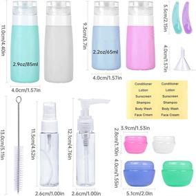 img 3 attached to 🧴 Benbilry Refillable Toiletries Accessories with Conditioner