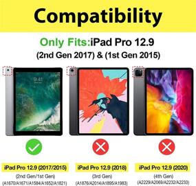 img 3 attached to 📱 Улучшенный Защитный экран ProCase iPad Pro 12.9 с матовым покрытием - Защитная пленка из матового закаленного стекла против бликов и отпечатков пальцев для Apple iPad Pro 12.9 дюймов 1-го/2-го поколения (2015/2017 годов)