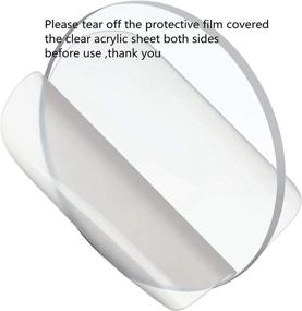 img 3 attached to 🔵 Premium Acrylic Circle Display: Ultimate Plexiglass Circles for Raw Material Needs