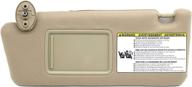🌞 high-quality beige left driver side sun visor for toyota tacoma 2005-2012 without light - 74320-04181-b1 logo