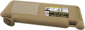 img 1 attached to 🌞 High-Quality Beige Left Driver Side Sun Visor for Toyota Tacoma 2005-2012 Without Light - 74320-04181-B1