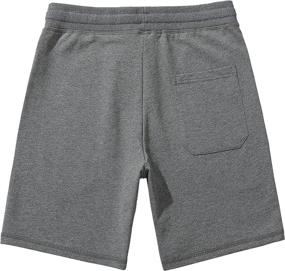 img 3 attached to 🩳 Akkad Kuti Men's Cotton Athletic Workout Shorts with Zipper Pockets: Versatile Lounge Joggers for Casual and Sweat Sessions