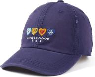 🧢 adult chill cap baseball hat: life is good логотип