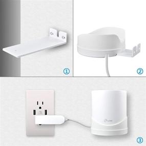 img 1 attached to STANSTAR Настенное крепление для системы Wi-Fi Mesh TP-Link Deco X20, Deco X60 - прочный кронштейн для экономии пространства, без проводов, крепление для маршрутизатора TP-Link на стену (набор из 3 штук)