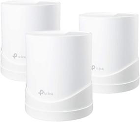 img 4 attached to STANSTAR Настенное крепление для системы Wi-Fi Mesh TP-Link Deco X20, Deco X60 - прочный кронштейн для экономии пространства, без проводов, крепление для маршрутизатора TP-Link на стену (набор из 3 штук)