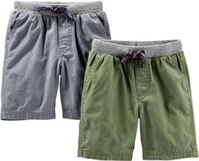 img 4 attached to Carter's Toddler Boys' Clothing: Simple Joys 2-Pack Shorts