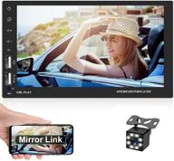 🚗 camecho двойной дин android автомагнитола: 7" сенсорный экран, bluetooth, wifi, mirror link, fm радио, два порта usb и поддержка камеры заднего вида логотип