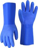 chemical resistant gloves coated non slip logo