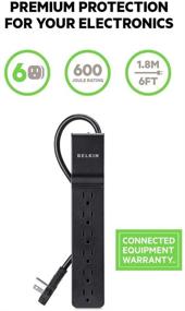 img 3 attached to Усиленная защита и универсальность: Belkin Power Strip Сетевой фильтр с функциями максимальной производительности.