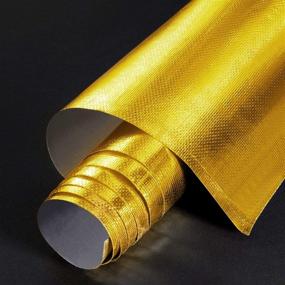 img 4 attached to 🔥 Practical Heat Shield Protection: Aluminized Fiberglass Sheet with Adhesive Backing for Hose and Auto Use (Gold, 24 x 48 Inch)