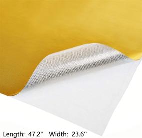 img 3 attached to 🔥 Practical Heat Shield Protection: Aluminized Fiberglass Sheet with Adhesive Backing for Hose and Auto Use (Gold, 24 x 48 Inch)