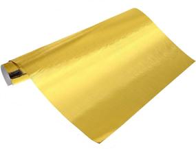 img 2 attached to 🔥 Practical Heat Shield Protection: Aluminized Fiberglass Sheet with Adhesive Backing for Hose and Auto Use (Gold, 24 x 48 Inch)