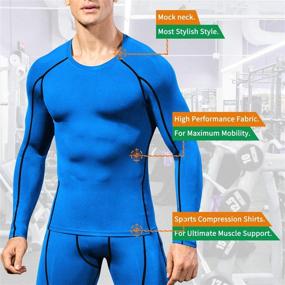 img 3 attached to Compression Shirts Base Layer Workout Running Sports & Fitness and Other Sports