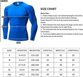 img 1 attached to Compression Shirts Base Layer Workout Running Sports & Fitness and Other Sports
