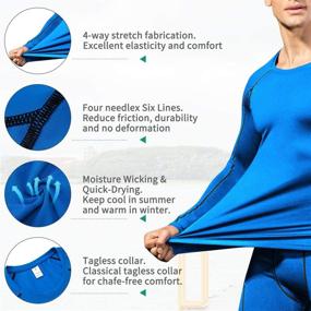 img 2 attached to Compression Shirts Base Layer Workout Running Sports & Fitness and Other Sports