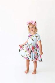 img 3 attached to Stylish Little Girls' Dresses by Posh Peanut - Trendy Girls Clothing Collection