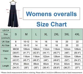 img 1 attached to 👖 Versatile and Comfortable Aedvoouer Women's Baggy Plus Size Overalls: Stylish Cotton Linen Jumpsuits for Casual Rompers or Wide Leg Harem Pants