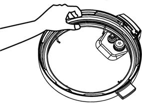 img 2 attached to 🔧 GJS Gourmet Silicone Gasket for Fagor LUX 6 QT Multi-Cooker - Not Fagor Original