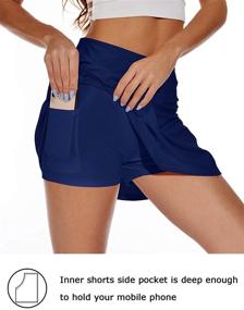 img 2 attached to XIEERDUO Athletic Pockets Waisted Running Sports & Fitness