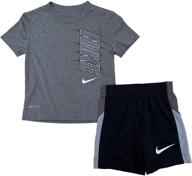 nike dri fit graphic 76h367 k6n 24_months boys' clothing for clothing sets logo