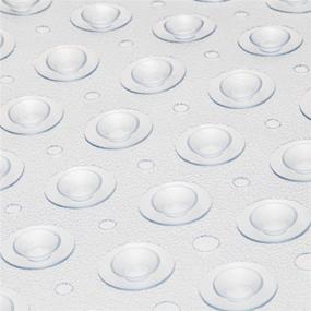 img 1 attached to Enhance Bathroom Safety with ENKOSI Square Shower Mat 🚿 - Non Slip Firm Grip for Shower Stall Floors and Bathtubs