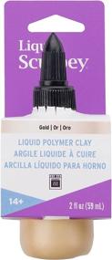 img 4 attached to 🌟 Liquid Sculpey Liquid Polymer Clay - Gold, 2 oz. Bottle: Ideal for Jewelry, DIY, Mixed Media, and More! Perfect for All Skill Levels