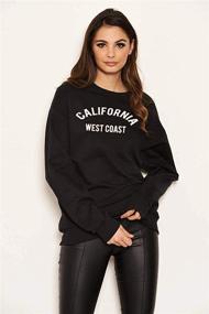 img 3 attached to 👕 HeSaYep Women's Oversized Sweatshirt Crewneck Boyfriend Long Sleeve Pullover - Letter Graphic Jumper