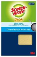 🧽 3m 722 scotch-brite dobie cleaning pad 2-pack: durable and efficient cleaning solution logo