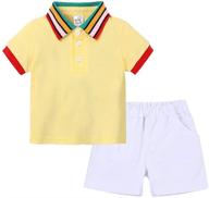 👕 boys' clothing sets for little summer t-shirt outfits logo