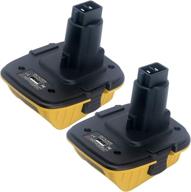 🔌 biswaye 2-pack dewalt 20v battery adapter dca1820 - convert dcb205 dcb201 dcb609 to dewalt 18v tools with usb port - compatible with dc9096 dc9098 dw9096 dw9099 logo