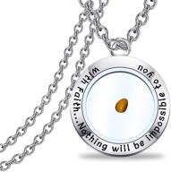 🔑 cyting mustard seed necklace - faith, a key to unlock the impossible! christian religious jewelry gift for loved ones - inspirational necklace for friends and family logo