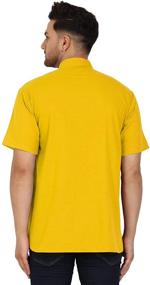 img 3 attached to 👕 SKAVIJ Men's Cotton Casual Regular Yellow Clothing: Style meets Comfort