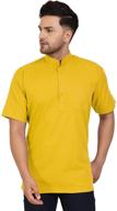 👕 skavij men's cotton casual regular yellow clothing: style meets comfort logo