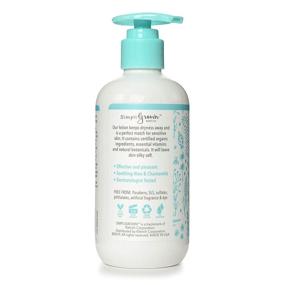 img 3 attached to SimpliGrown Bath Co. Organic Baby Lotion with Aloe, Chamomile, Jojoba, Sunflower Oil, Tea Tree Oil, Vitamins B5 &amp; E | Fragrance-Free | 8.5 Fl Oz