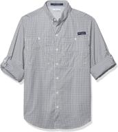 columbia tamiami protection gingham x large logo