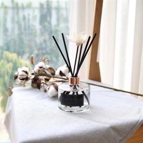 img 3 attached to 🌸 Cocodor White Flower Reed Diffuser/Pure Cotton - Refreshing Aroma for Home & Office - 200ml - 1 Pack - Reed Diffuser Set - Oil Diffuser & Sticks - Home Decor & Fragrance