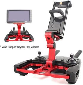 img 2 attached to 📱 Mavic Mini Air 2 Pro Tablet Holder: Foldable Aluminum Extender with Lanyard for DJI Mavic Drones - Must-Have Controller Accessory!