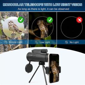 img 2 attached to 🔭 High Power Prism Monocular Telescope 12x50 by Evershop: Ideal Outdoorsman Gift with Smartphone Holder for Wildlife Scenery, Bird Watching, Hunting, Camping, and Traveling