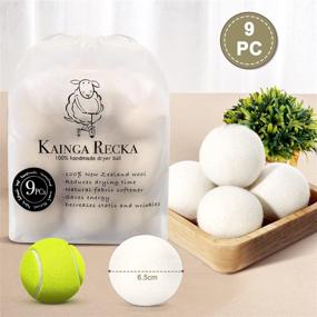 img 3 attached to 🌿 Chemical-Free Eco Wool Dryer Balls: 9-Pack Organic, Handmade from 100% New Zealand Wool - Reduce Wrinkles, Static, and Drying Time - Reusable Laundry Essential