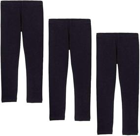 img 4 attached to Girls Solid Leggings Pants Classic Girls' Clothing