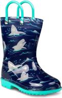 🌧️ zoogs boys' printed toddler rain boots - kids' waterproof footwear logo